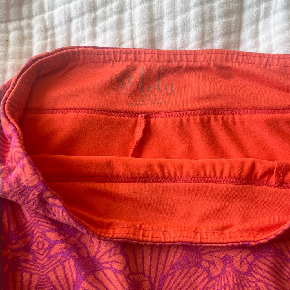 Lola Vibrant Orange and Purple athletic Skort
